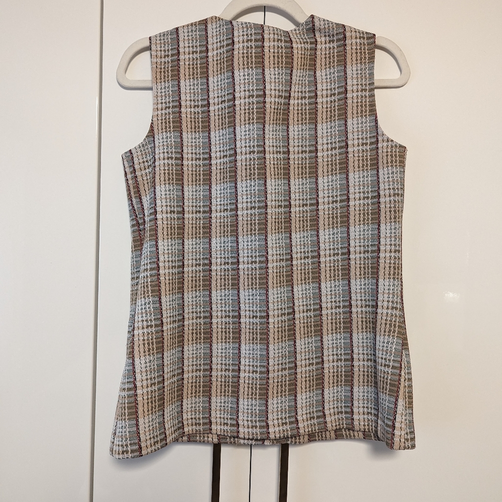 Vintage Leeds Tweed-Like Vest - Picture 6 of 7
